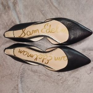 Lightly used black flats